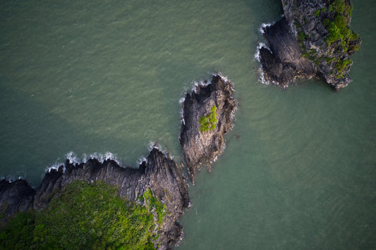 Island with rocks