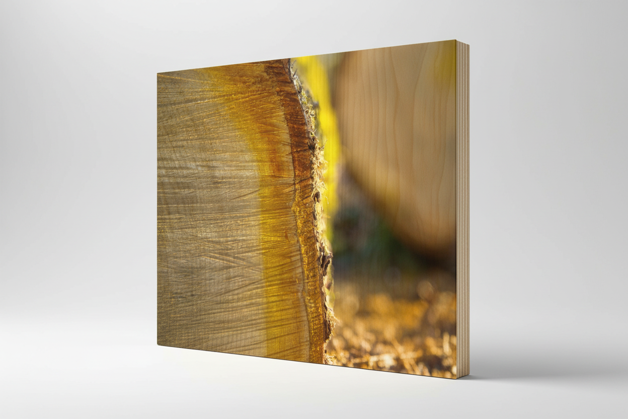 Lines of Time — Wood Print Mockup v2